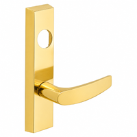 SARGENT LC-713-8-ETB US3 exit device trim with B lever, polished brass escutcheon, less cylinder