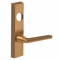 SARGENT LC-713-8-ETMD-US10 exit device trim, satin bronze escutcheon plate with MD lever, less cylinder