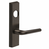 SARGENT LC-713-8-ETME exit device trim, ME lever on rectangular escutcheon, dark bronze US10B