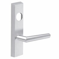 SARGENT LC-713-8-ETMI-US26D exit device trim with MI lever, satin chrome rectangular escutcheon, less cylinder