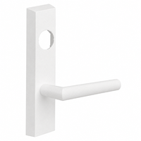 SARGENT LC-713-8-ETMI-WSP ET exit device trim in white suede powder coat, MI lever, rectangular escutcheon