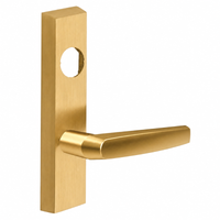 SARGENT LC-713-8-ETMJ-US4 exit device ET trim with MJ lever, satin brass rectangular escutcheon, less cylinder