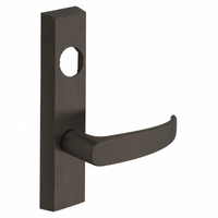 SARGENT LC-713-8-ETP-US10B exit device trim with P lever, dark bronze rectangular escutcheon, less cylinder