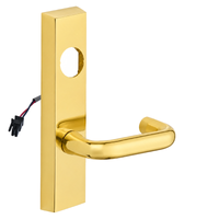 SARGENT LC-776-8-ETJ-24V-US3 electrified ET trim with J lever, polished brass escutcheon, wire lead