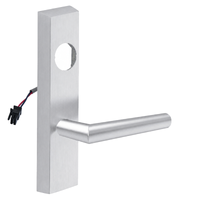 SARGENT LC-776-8-ETMI-24V-US26D electrified ET trim lever in satin chrome, rectangular escutcheon