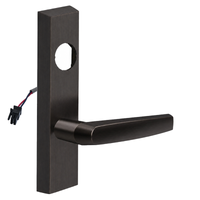 SARGENT LC-776-8-ETMJ-24V-US10BE electrified ET trim with MJ lever, dark bronze rectangular escutcheon