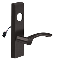 SARGENT LC-776-8-ETMV electrified ET trim lever, US10B oil-rubbed bronze rectangular escutcheon