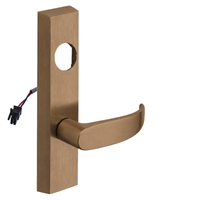 SARGENT LC-776-8-ETP-12V-US10 electrified ET trim lever, satin bronze, rectangular escutcheon, P lever