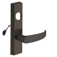 SARGENT LC-776-8-ETP-12V-US10B electrified ET trim lever in dark bronze, rectangular escutcheon, P lever