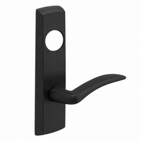 SARGENT LC-P704-NEA-BSP narrow stile exit device lever trim, black suede powder coat, A lever, less cylinder