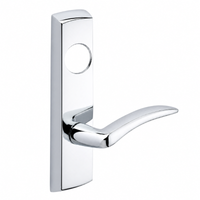 SARGENT LC-P704-NEA-US26 narrow stile exit device lever trim, polished chrome plate with curved A lever