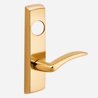 SARGENT LC-P704-NEA-US9 narrow stile exit device lever trim, polished bronze, curved lever on rectangular plate