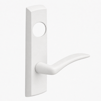 SARGENT LC-P704-NEA-WSP narrow stile exit device lever trim, white plate with A lever, less cylinder