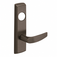 SARGENT LC-P704-NEB-US10B narrow stile exit device lever trim, dark bronze finish, B lever with cylinder opening