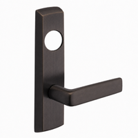 SARGENT LC-P704-NEE-US10BE narrow stile exit device lever trim, dark bronze E lever with rectangular escutcheon