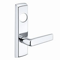 SARGENT LC-P704-NEE-US26 narrow stile exit device lever trim in polished chrome, E lever with rectangular backplate