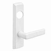 SARGENT LC-P704-NEE-WSP narrow stile exit device lever trim, white finish, E lever with cylinder hole