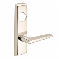 SARGENT LC-P704-NEF-US14 narrow stile exit device lever trim, polished nickel plate with straight lever