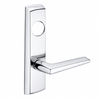 SARGENT LC-P704-NEF-US26 narrow stile exit device lever trim, polished chrome plate with F lever