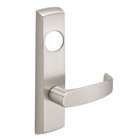 SARGENT LC-P704-NEL-US15 narrow stile exit device lever trim, satin nickel, L lever with cylinder hole