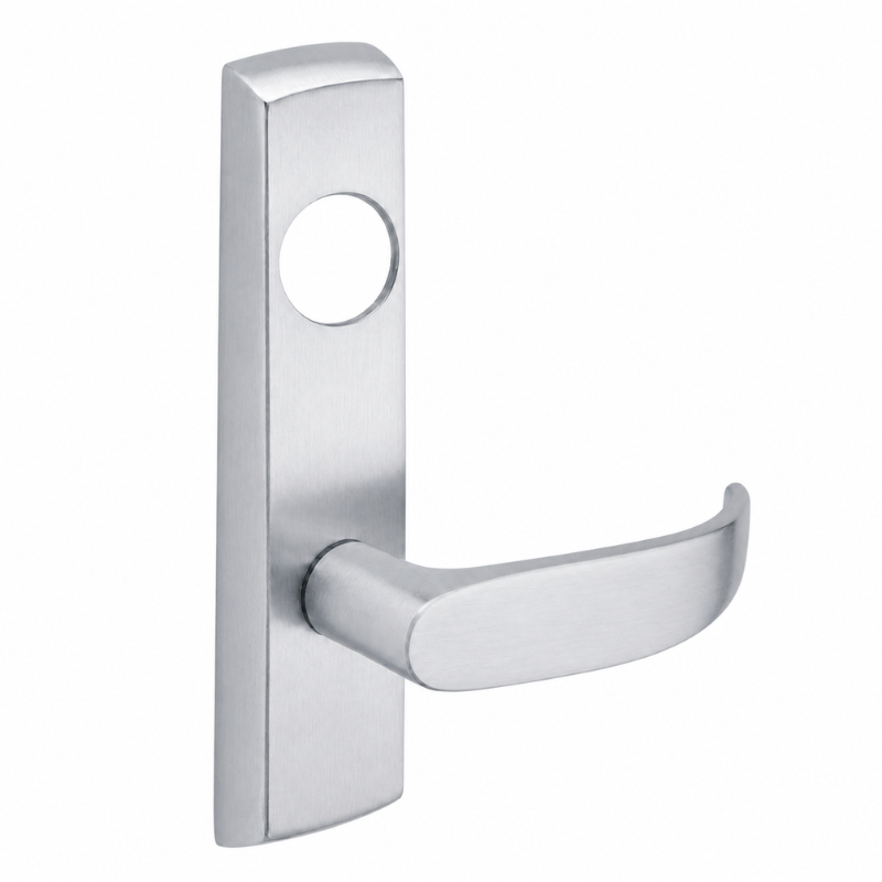SARGENT LC-P704-NEP-US26D narrow stile exit device lever trim, satin chrome plate with P lever, less cylinder