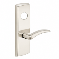SARGENT LC-P704-WEA-US14 wide stile exit device lever trim, bright nickel plate with curved A lever