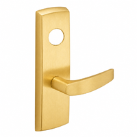 SARGENT LC-P704-WEB-US4 wide stile exit device lever trim, satin brass, B lever with cylinder hole