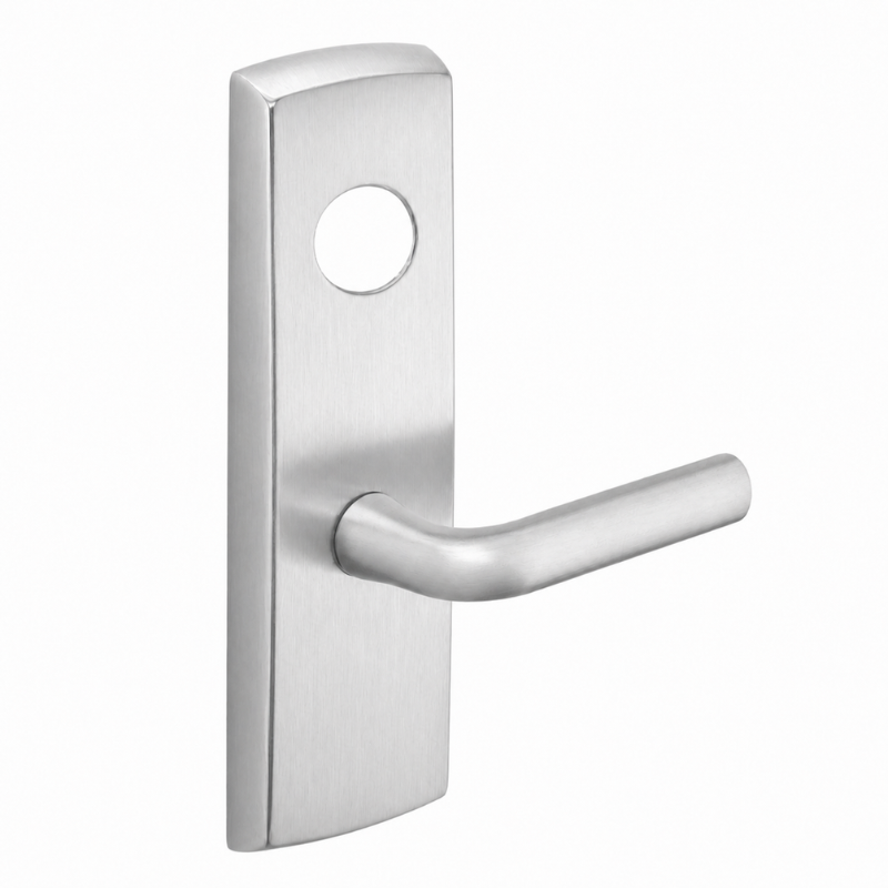 SARGENT LC-P704-WEW-US26D wide stile exit device lever trim, satin chrome, W lever with rectangular escutcheon