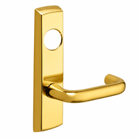 SARGENT LC-P706-8-NEJ-US3 narrow stile exit device lever trim, polished brass, J lever with escutcheon