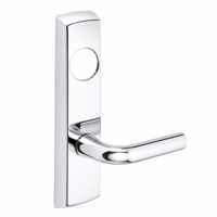 SARGENT LC-P706-8-NEW narrow stile exit device lever trim, US26 polished chrome, W lever, less cylinder