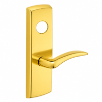 SARGENT LC-P706-8-WEA US3 polished brass wide stile exit device lever trim with A lever, less cylinder