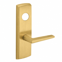 SARGENT LC-P706-8-WEF-US4 wide stile exit device lever trim, satin brass plate with straight F lever