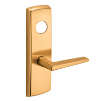 SARGENT LC-P706-8-WEF-US9 wide stile exit device lever trim, polished bronze, rectangular escutcheon less cylinder