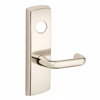 SARGENT LC-P706-8-WEJ-US14 wide stile exit device lever trim, J lever, bright nickel plate, less cylinder