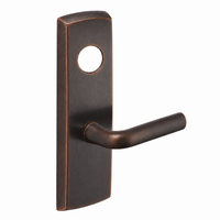 SARGENT LC-P706-8-WEW-US10BL wide stile exit device lever trim, W lever, dark bronze plate with cylinder hole