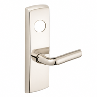 SARGENT LC-P706-8-WEW-US14 wide stile exit device lever trim, polished nickel finish, rectangular plate