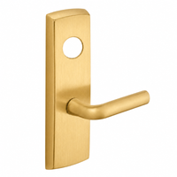 SARGENT LC-P706-8-WEW-US4 wide stile exit device lever trim, satin brass plate with W lever, less cylinder
