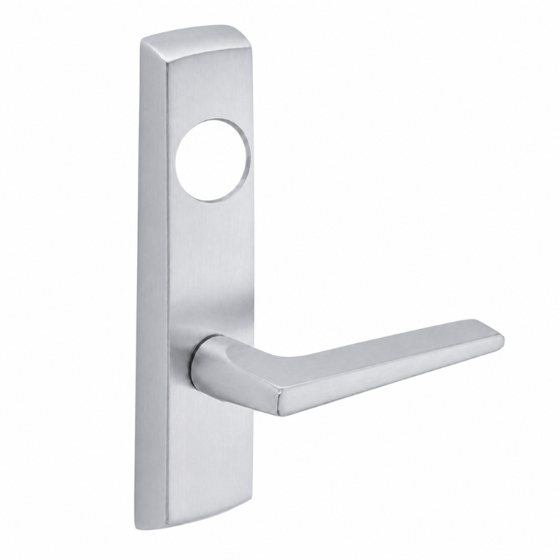 SARGENT LC-P713-8-NEF-US26D narrow stile exit device lever trim, satin chrome, F lever with cylinder hole