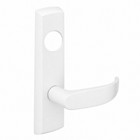 SARGENT LC-P713-8-NEP-WSP narrow stile exit device lever trim, white finish, P lever with rectangular escutcheon