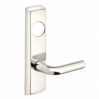 SARGENT LC-P713-8-NEW narrow stile exit device lever trim, US14 polished nickel, W lever, less cylinder