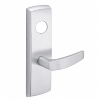 SARGENT LC-P713-8-WEB US26D wide stile exit device lever trim with B lever, satin chrome, less cylinder