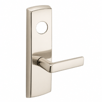 SARGENT LC-P713-8-WEE-US14 wide stile exit device lever trim, E lever, bright nickel plate, less cylinder