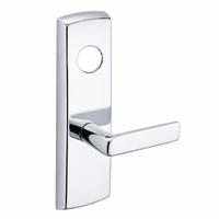 SARGENT LC-P713-8-WEE-US26 wide stile exit device lever trim, polished chrome plate with straight E lever