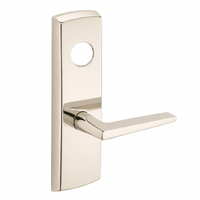 SARGENT LC-P713-8-WEF-US14 wide stile exit device lever trim, polished nickel plate with straight lever