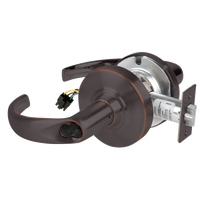 Schlage ND80BD-EL-SPA electrified storeroom cylindrical lock, Sparta lever, 643E dark bronze finish