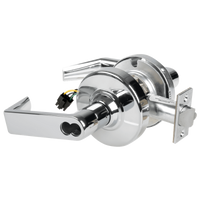 Schlage ND80BD-EU-RHO Cylindrical Electrified Storeroom Lock, Rhodes Lever, Fail Secure, SFIC Prep Less Core