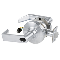 Schlage ND80BD-EU-RHO Cylindrical Electrified Storeroom Lock, Rhodes Lever, Fail Secure, SFIC Prep Less Core