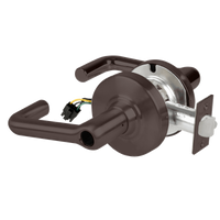 Schlage ND80BD-EU-TLR-613 electrified storeroom cylindrical lock, dark bronze tubular lever, fail secure