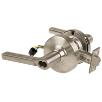 Schlage ND80BD-LAT-RX-619 storeroom cylindrical lock, satin nickel, Latitude lever, SFIC prep less core