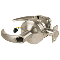 Schlage ND80BD-OME-619 RX storeroom cylindrical lock, satin nickel, Omega lever, SFIC prep less core